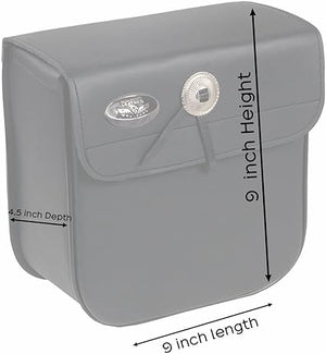 Small PVC Braided Sissy Bar Bag(9X9X4.5)