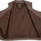 Men's Arizona Brown Motorcycle Vest