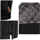 Milwaukee Leather MDM3035 Men’s Wrecker Club Vest – Black Denim & Leather, Diamond Quilt, White Stitch — image 7