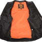 Men's Zipper Front Leather Vest with  Cool Tec® Leather