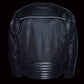 Men's Leather & Mesh Racer Jacket w/ Removable Rain Jacket Liner