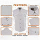 Men's White Lightweight Sleeveless Denim Shirt