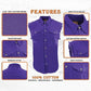 Men's Purple Lightweight Sleeveless Denim Shirt