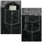 Milwaukee Leather MDM3035 Men’s Wrecker Club Vest – Black Denim & Leather, Diamond Quilt, White Stitch — image 8