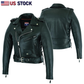 Basic MC leather jacket for women - HighwayLeather