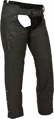 Women's Textile Chap with Tribal Embroidery & Reflective Detail