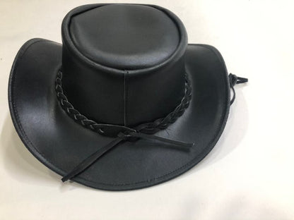 New Australian Cowboy Vintage Wild West Outback Bush Hat Genuine Leather Braided #80121