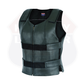 HL14945 Women Bullet Proof style Leather Motorcycle Vest-bikers Club
