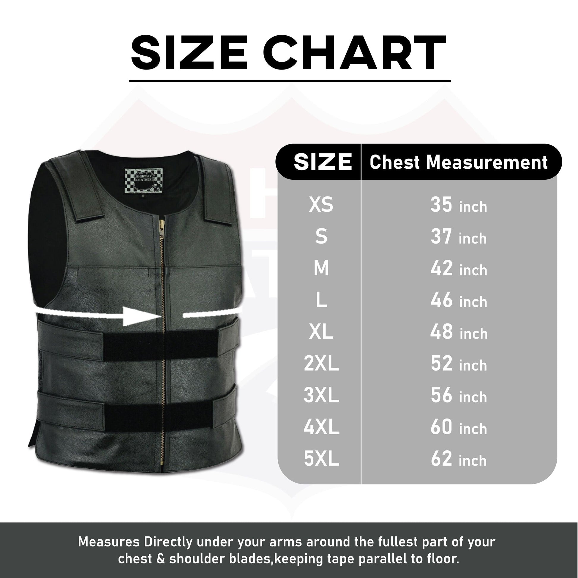 Men Bullet Proof style Leather Motorcycle Vest for bikers Club Tactical Vest - HighwayLeather