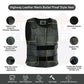 HL11643 Men Bullet Proof style Leather Motorcycle Vest-bikers Club Tactical Vest