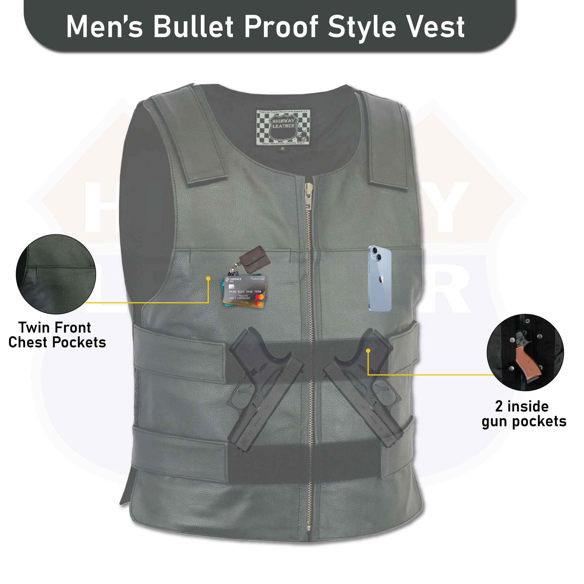 Women's Pink Cordura Bulletproof Style Vest (Custom-Made)-c2
