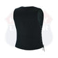 Women’s Denim Motorcycle Side Lace Club Vest with 2 Inside Ammo Pocket HL21851