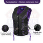 HL14859EYELET WOMEN SIDE LACE VEST  M/O BUFFALO LEATHER
