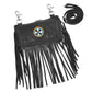 Road-Ready Style: Pink-Eyelet Vest & Indian Ladies Fringe Bag
