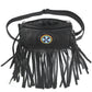 Road-Ready Style: Pink-Eyelet Vest & Indian Ladies Fringe Bag