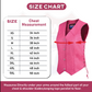 HL14501 HotPink Women's HotPink color side laced Leather Vest with Gun pockets for clubs