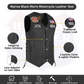 HL3540MARINE Black Men's Genuine Leather 10 Pockets Motorcycle Biker Vest ANARCHY Black SOA