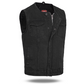 No Collar HL21639DM Black Club Style SOA Denim Men Vest