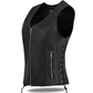 HL14855SPT Black Women's Side Lace Front Zipper leather motorcycle Vest