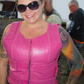 HL14945HOTPINK Women Yellow bullet proof style leather vest- for biker club