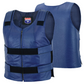 HL14945NV-BLU48 Navy Blue bulletproof Style Motorcycle Club Leather Vest - Women Shade 48