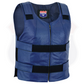 HL14945NV-BLU48 Navy Blue bulletproof Style Motorcycle Club Leather Vest - Women Shade 48