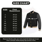 Leather Varsity Jacket Letterman Jacket Baseball Jacket Banded Collar 2803BLK/Yellow
