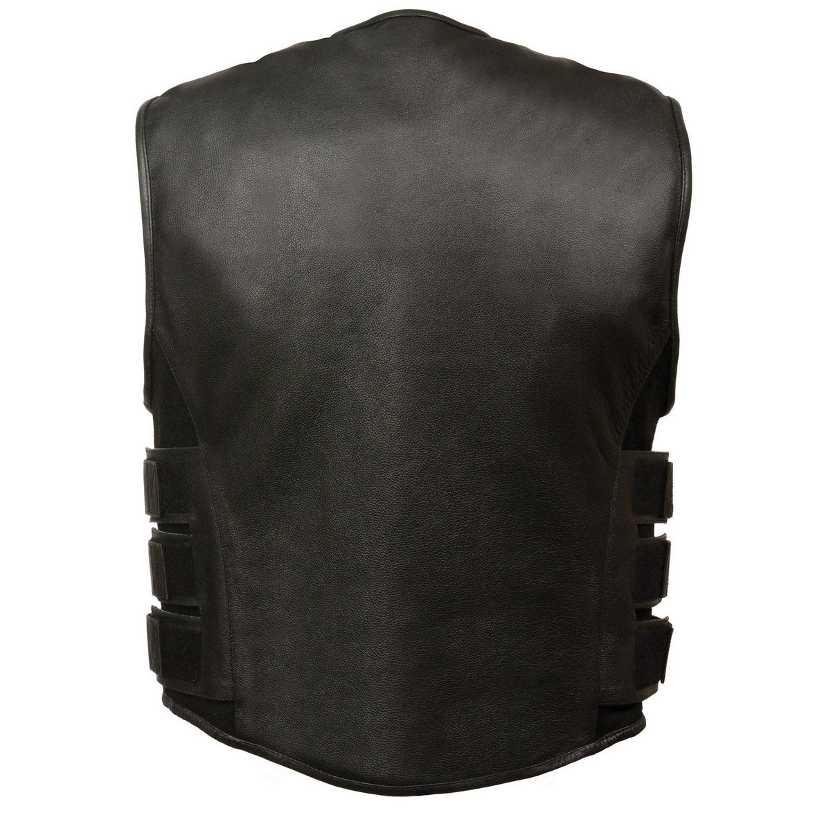 Biker Hill BAM3500 Men's 'Swat' Style Motorcycle Leather Vest — image 3