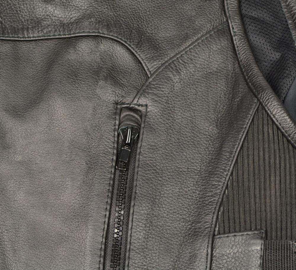 Biker Hill BAM3500 Men's 'Swat' Style Motorcycle Leather Vest — image 9