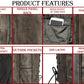 M Boss Motorcycle Apparel BOS13501 Men's Distressed Brown Leather 10 Pocket Motorcycle Vest w/ Quick Draw Pocket — image 3
