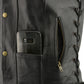 M Boss Motorcycle Apparel BOS13508 Men's Black Side Lace Leather Vest with Quick Draw Pocket — image 8