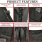 M Boss Motorcycle Apparel BOS13508 Men's Black Side Lace Leather Vest with Quick Draw Pocket — image 5