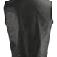 M Boss Motorcycle Apparel BOS13509 Men's Black Leather Club Style Vest with Quick Draw Pocket — image 5