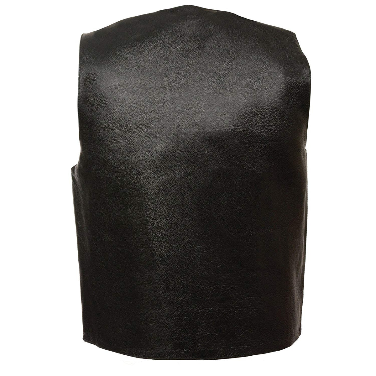 M Boss Motorcycle Apparel BOS13513 Men's Black Leather Classic Style Western Motorcycle Rider Vest — image 3