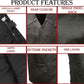 M-Boss Motorcycle Apparel BOS13516T Men’s Black ‘Tall Size’ Conceal and Carry Classic Biker Leather Vest — image 4