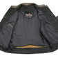 Men’s SOA Black Premium Buffalo Leather Club Style Motorcycle Rider Vest with Patch Access BZ6010 — image 4