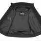 Men’s Premium Black Leather Club Style Motorcycle Riding Vest with Removable Bib Hoodie BZ6110 — image 7