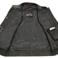 SOA Men’s Black Premium Leather Club Style Motorcycle Riding Vest BZ6210 — image 4