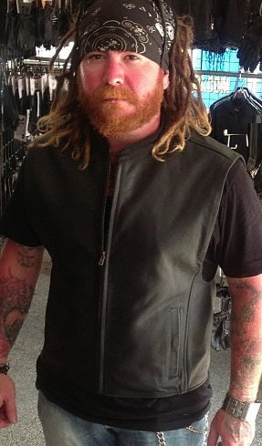 Club Style Zippered Touring Vest - HighwayLeather