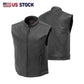 HL11656 Club Style Zippered Touring Vest With Collar - HighwayLeather