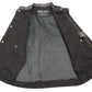 Club Vest CV3004LT Men's Blue Collarless Denim Vest with Concealed Snaps and Hidden Zipper — image 3