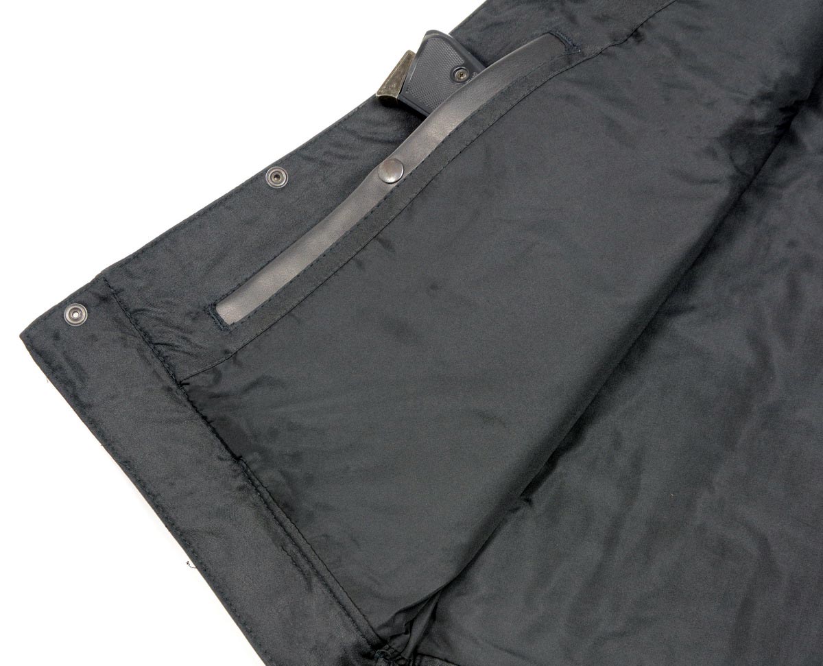 Club Vest CVM3712 Men’s Black Side Lace Leather Vest with Seamless Back Design — image 6