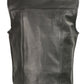 Club Vest CVM3721 Men’s Black Collarless Leather Motorcycle Vest — image 2