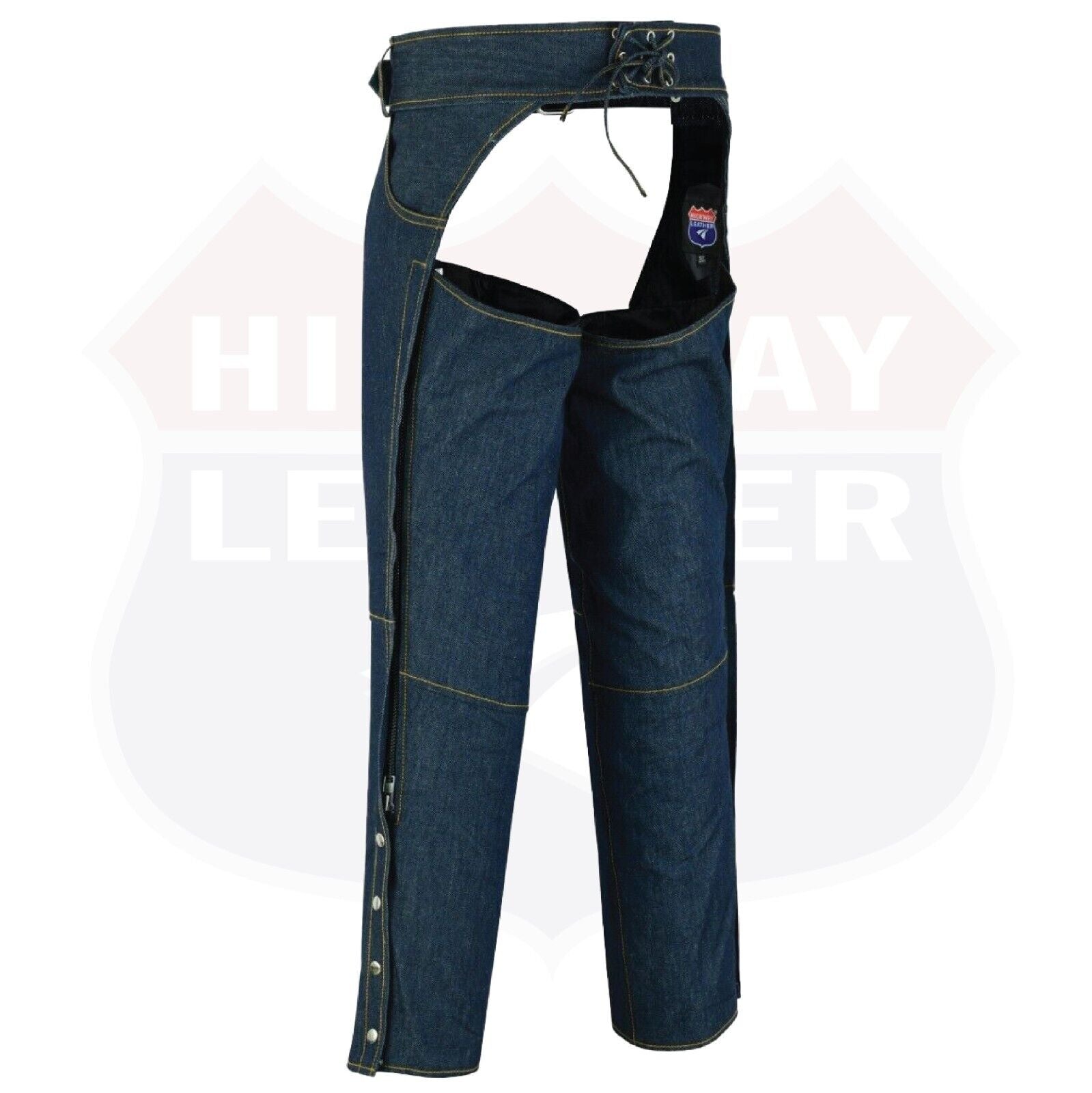 Bike denim chap lightweight - Blue PRIDE DENIM CHAPS - HighwayLeather