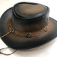 New Cowboy Western Aussie Style Leather Hat Choncos Two Tone - #80123