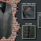 Event Leather EL1315 Men's Club Style Black Leather Motorcycle Riders Vest w/ Side Lace - Riding Club