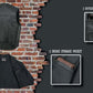Event Leather EL5310 Men's Classic Black Leather Vest with Snap Button Closure