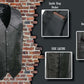 Event Leather EL5315 Men's Black Motorcycle Riders Leather Vest for Men w/ Side Lace- Riding Club