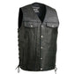 Event Leather EL5360TALL Men's Side Lace Vest with Denim Style Pockets Tall Sizes