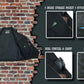 Event Leather EL5391 Men's Black Leather 10 Pocket Side Lace Vest